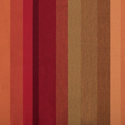 Sunset Orange Striped Sunbrella Hammock with Solid Pine Stand