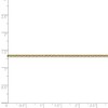 Black Bow Jewelry 2mm 10k Yellow Gold Solid Cable Chain Anklet - 4 of 4