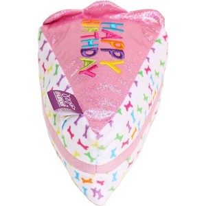 Multipet Birthday Cake Slice Dog Toy - Pink (6") - 1 of 1