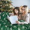 Lomsoe Christmas Throw Blanket, Winter Xmas Holiday Festival Cute Plaid Snowman Santa Gingerbread Blanket for Women Men. - 2 of 4