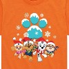 Boys' - Paw Patrol - Christmas Snowy Pawprint Skye Chase Marshall Rubble Short Sleeve Graphic T-Shirt - 2 of 4