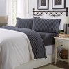 Ultra-Soft Cotton Heathered Melange Jersey Knit Sheet Set - Great Bay Home - 2 of 4