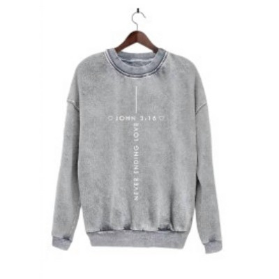 Women's Wo's John 3:16 Long Sleeve Sweatshirt - Hrt & Luv