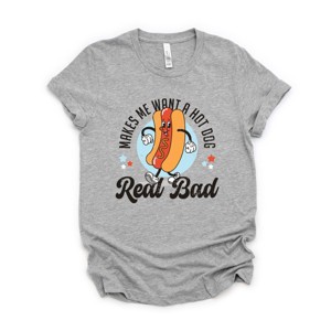 Simply Sage Market Me Wants A Hot Dog Real Bad Cartoon Short Sleeve Tee - 1 of 4