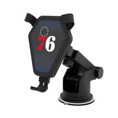 Keyscaper Philadelphia 76ers Linen 10-Watt Wireless Car Charger