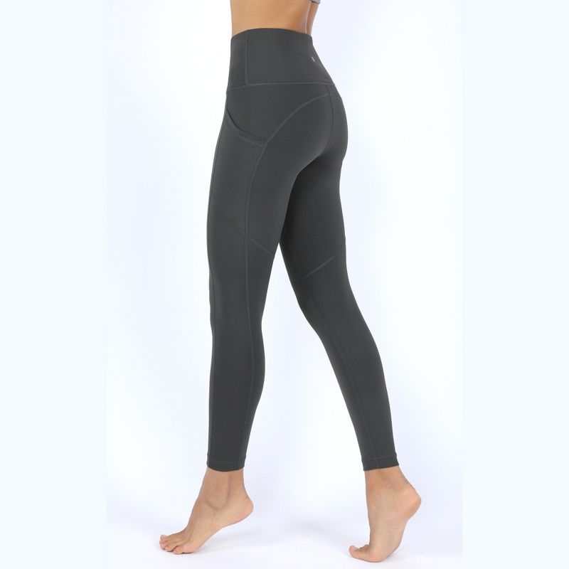 90 Degree by Reflex Womens Interlink High Waist Ankle Legging with Back Curved Yoke, 3 of 5