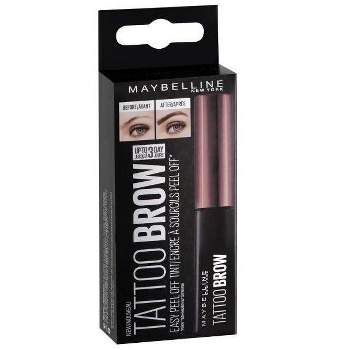 Maybelline New York TATTOO BROW (Dark Brown) Easy Peel Off Tint, 0.17 oz - Eyebrow Tattoobrow Semi-Permanent Eye Brow Gel Tint Color