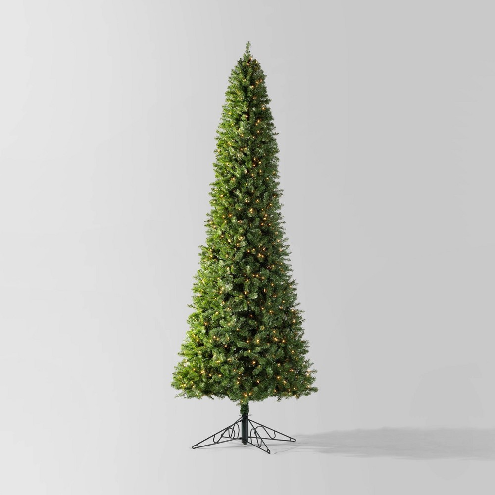 12' Pre-lit Full Alberta Spruce Artificial Christmas Tree Clear Lights - Wondershop™