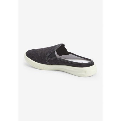 Женские кроссовки Comfortview The Camellia Slip On Sneaker Mule - 9 M, Black (Wide Widths Available) — фото 3