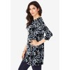 Roaman's Women's Plus Size Boatneck Ultimate Tunic With Side Slits - 4 of 4