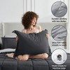 BAGOKIE 5/7 PCS Bed in a Bag Reversible Bedding Set with Comforter, Sheets, Pillow Sham, Pillowcase - 2 of 4