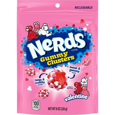 Nerds Valentine's Gummy Clusters Candy - 8oz