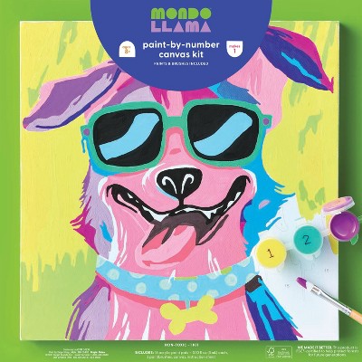 Paint-By-Number Dog Canvas Kit - Mondo Llama™