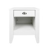 Accent Nightstand Modern with Drawer Storage for Bedroom – 21in Wide - 3irtyhousy - 4 of 4