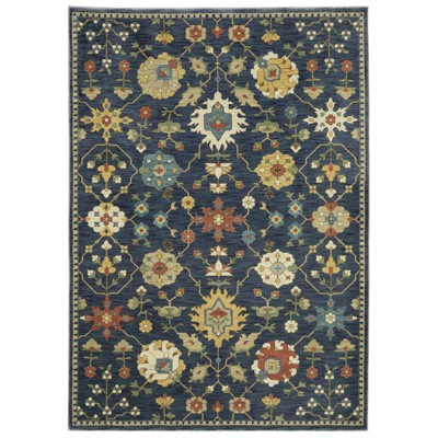 Oriental Weavers Francesca FR02L Blue /Gold Indoor Area Rug - 2' x 3'