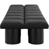 Meridian Furniture,Pavilion Boucle Fabric Bench - 3 of 4