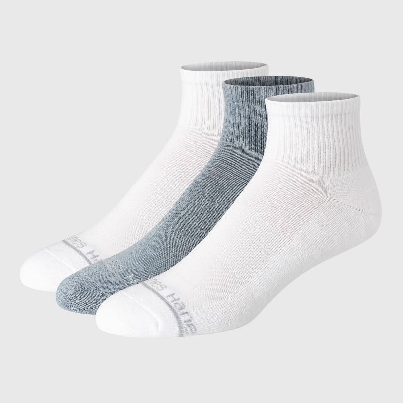 Hanes Originals Premium Men's SuperSoft Ankle Socks 3pk - 6-12, 1 of 8