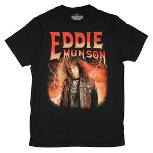 Strangers Things Men's Eddie Munson Character T-Shirt Tee - 1 of 4