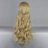 Unique Bargains Women's Curly Wigs 30" Beige with Wig Cap - 4 of 4