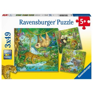 Ravensburger Jungle Fun Jigsaw Puzzle Set - 3 x 49pcs - 1 of 4