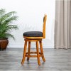 CAVINAS 24" Counter Height X-Back Chair, Swivel Stool, Bistro Chairs, Swivel Dining Chair, Fabric Seat - 2 of 4