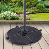 Large 4 Piece Round Fillable Weighted Offset Market Patio Umbrella Base - 2 of 4