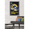 Trends International NFL Los Angeles Rams - Neon Helmet 23 Framed Wall Poster Prints - 2 of 4