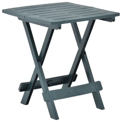 vidaXL Folding Patio Table Green 17.7 in.x16.9 in.x19.7 in. Plastic