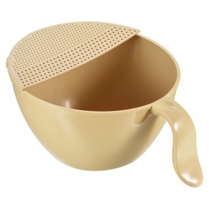 Unique Bargains Rice Washing Bowl Kitchen Strainer Colander Bowl Drain Basket Wash Strainers - 1 of 3