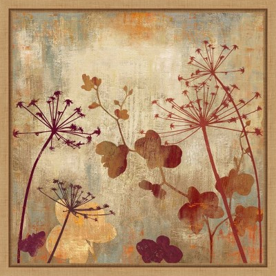 Wild Field I Autumn Botanic-Inspired Framed Canvas Art