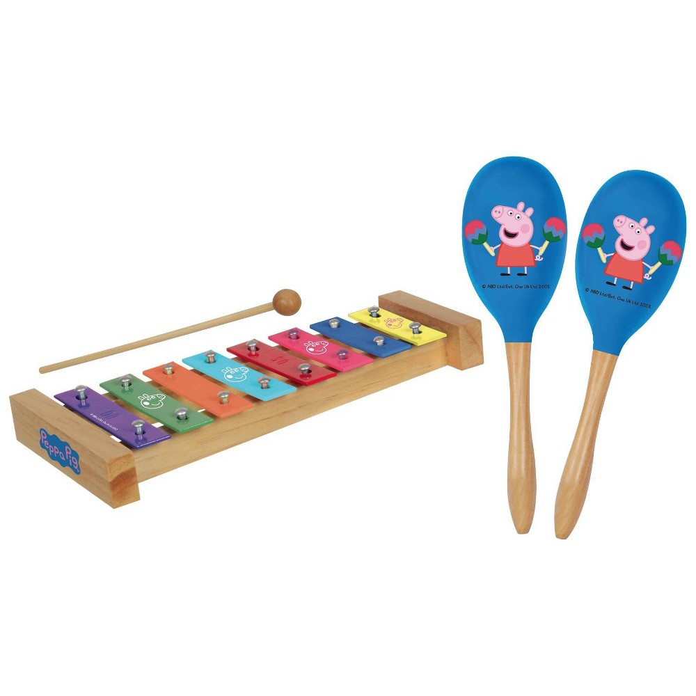 UPC 711119110732 product image for Peppa Pig Wood Xylophone & Maracas Combo Set | upcitemdb.com