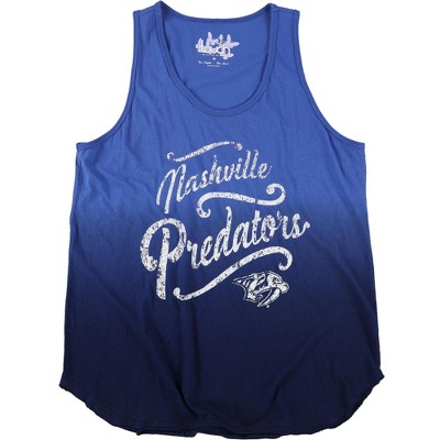 Touch by G-III Womens Nashville Predators Ombre Racerback Tank Top