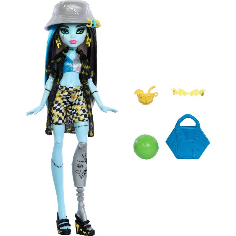 Monster High Scare-adise Island Frankie Stein Fashion Doll with Swimsuit &#38; Accessories, 1 of 7
