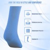 Vizari League Sports Socks for Boys and Girls | Polyester and Stretchable Adult League Socks | Soccer Socks with 360° Arch and Ankle Support | Football socks - 3 of 4