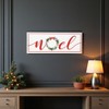 HomeRoots 7" X 19" White and Red Christmas Noel Metal Wall Decor - 2 of 4