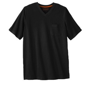 Boulder Creek by KingSize Men's Big & Tall Heavyweight Pocket V-Neck Tee - 1 of 4