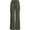Lands' End Women's Linen High Rise Elastic Back Wide Leg Cargo Pants - 3 of 4