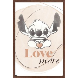 Trends International Disney Lilo and Stitch - Love More Framed Wall Poster Prints - 1 of 4