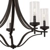 Minka Lavery Bronze Pendant Chandelier 26" Wide Modern Clear Seeded Glass 5-Light Fixture for Dining Room House Foyer Kitchen Home - 3 of 3