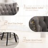 MOONMISS Set of 2 velvet bar chairs,Back pull point design, 360 degree rotation, back pull loop detachable design, rivet decoration - 4 of 4