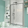 NicBex Shower Door 38-42" Wx71"H Piovt Swing Glass Shower Door with 1/4" (6mm) Clear SGCC Tempered Glass with Reversible Installation - 4 of 4