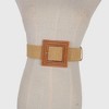 Anna-Kaci Stylish Straw Belt with Woven Buckle - 3 of 4