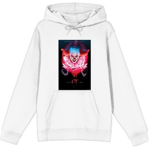 It Chapter 2 Pennywise Glow Fan Poster Adult Long Sleeve Hoodie - 1 of 2