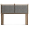 Full Aprilyn Panel Headboard Honey/Gray - Signature Design by Ashley: Reversible Cushion, Contemporary Style - 3 of 4