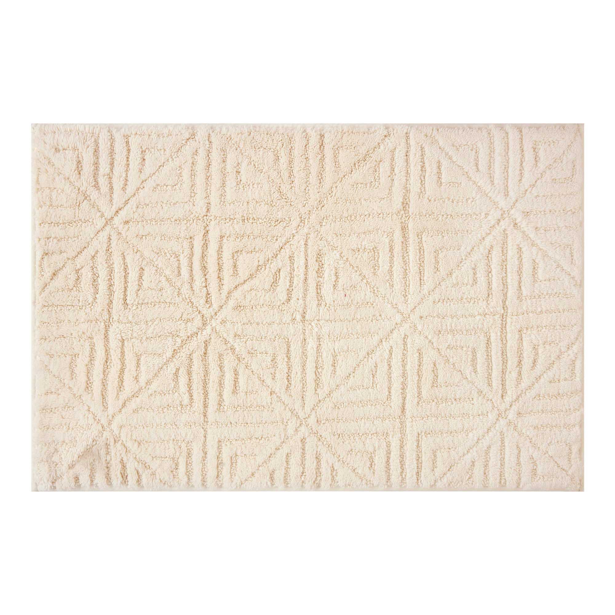 20"x30" Modern Shape Bath Rug Cream - Threshold™