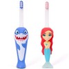 Toothbrush Toys Aqua the Mermaid & Chompers the Shark Multipack, Extra Soft Bristles with Easy Grip for Small Hands, Makes Brushing an Adventure - 2 of 4