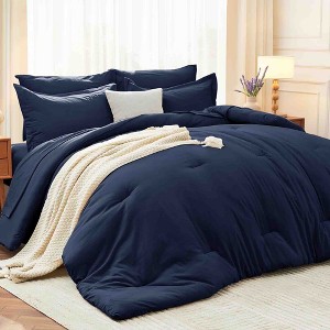 BAGOKIE 5/7 Pieces Bed in a Bag Comforter Set for All Season - 1 of 4