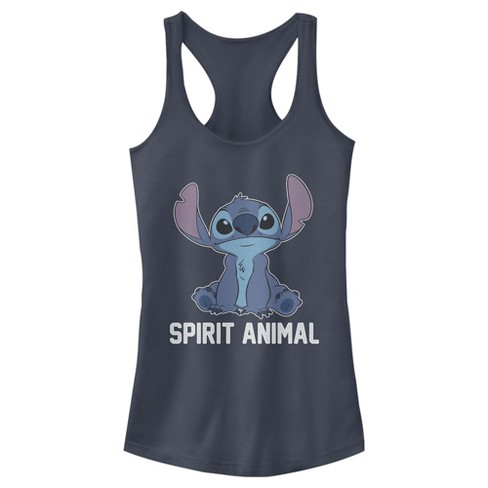 Women's Lilo & Stitch Cute And Fluffy Racerback Tank Top : Target