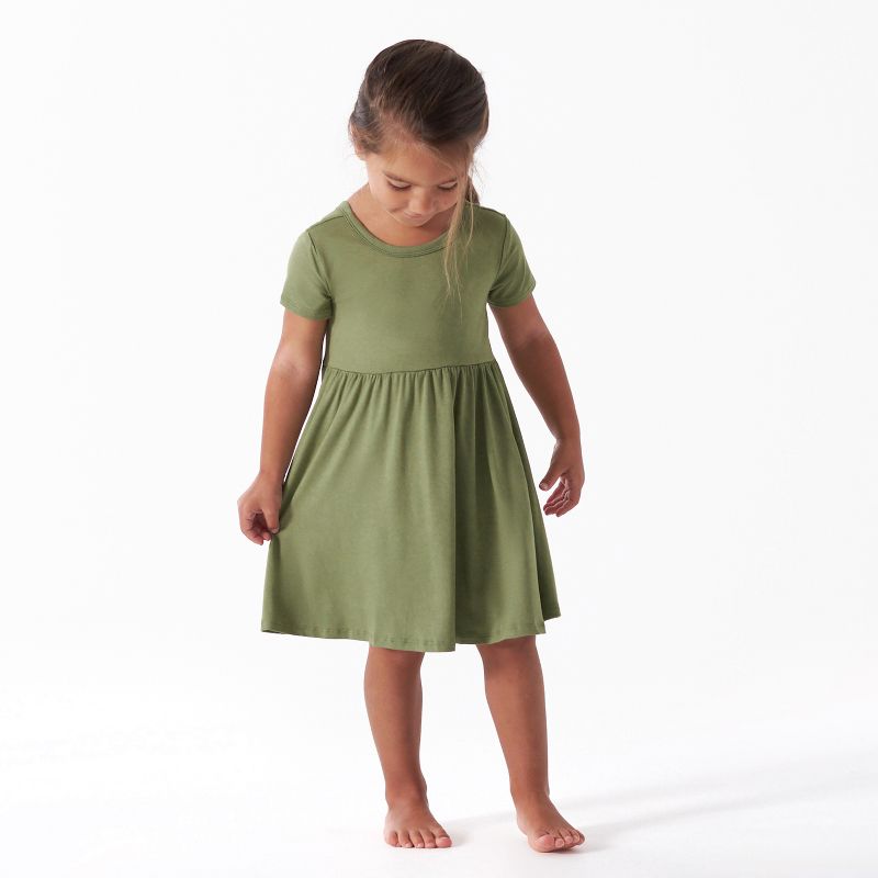 Gerber Toddler Girls' Short Sleeve Twirl Dress, 4 of 13