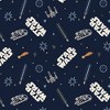 Men's Star Wars Pajama Set - Heathered Gray/Navy Blue - 4 of 4